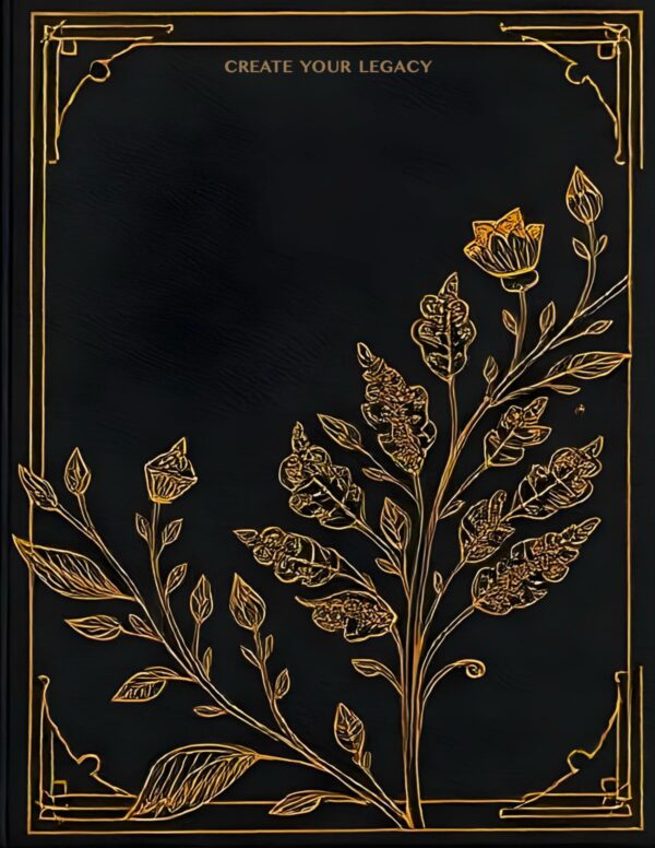 Gilded Leaves Ornate Bucket List Journal