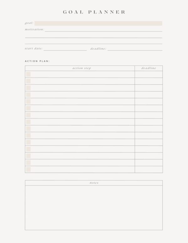 Bird and Butterfly Goal Planner - Image 2
