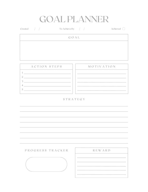 Bird and Butterfly Goal Planner - Image 4