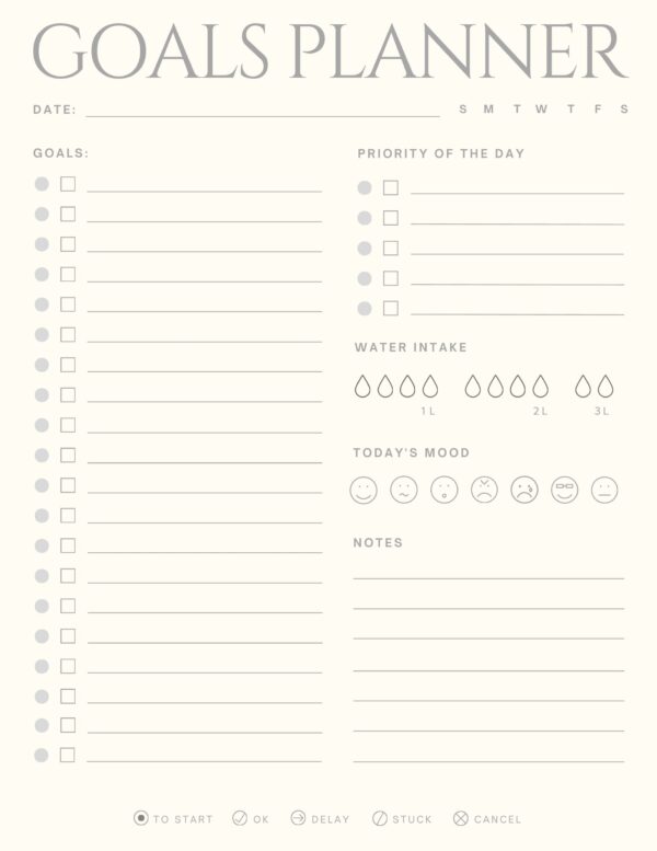Bird and Butterfly Goal Planner - Image 6