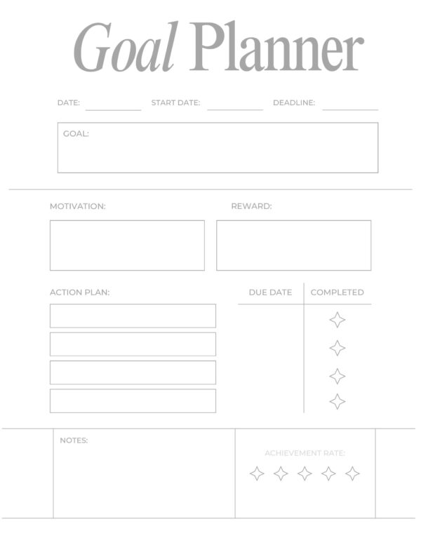 Bird and Butterfly Goal Planner - Image 10