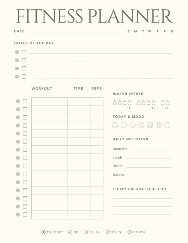 Autumn at the Lake Fitness Planner - Image 6