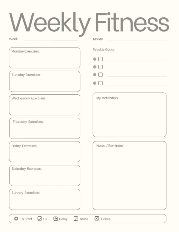 Autumn at the Lake Fitness Planner - Image 9