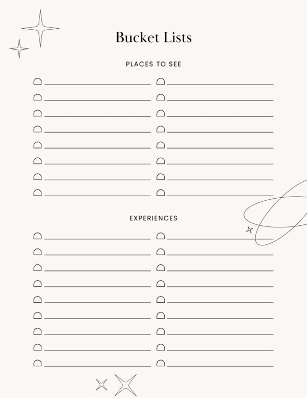 Dare to Dream Moonlight Bucket List Journal - Image 9
