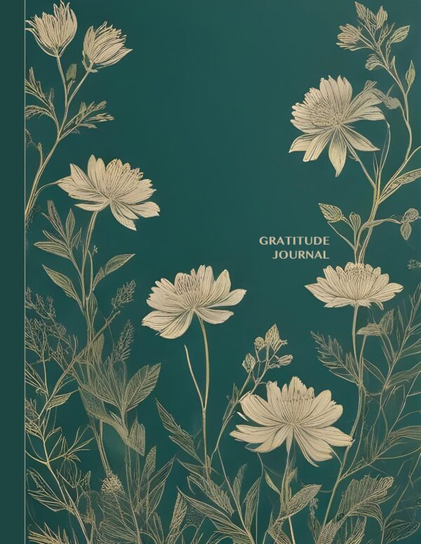 Golden Bloom Gratitude Journal