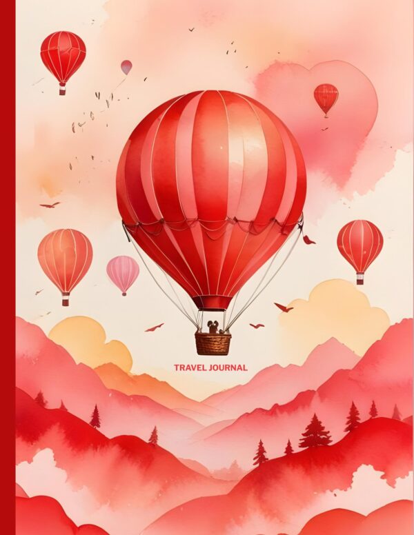 Crimson Balloons Travel Journal