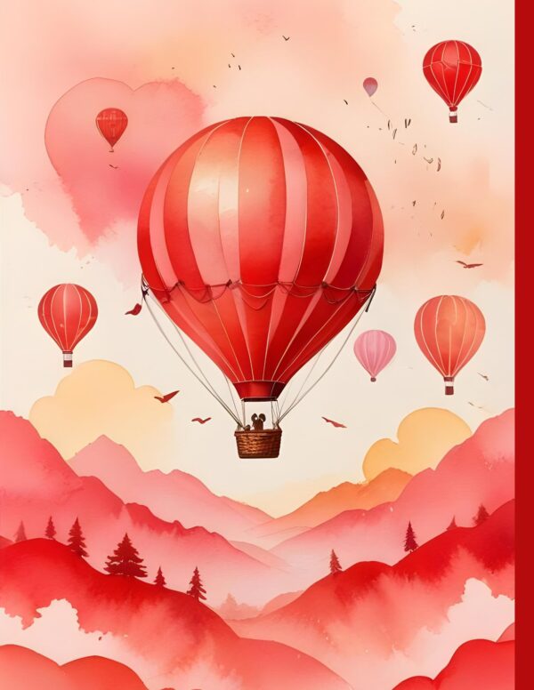 Crimson Balloons Travel Journal - Image 5