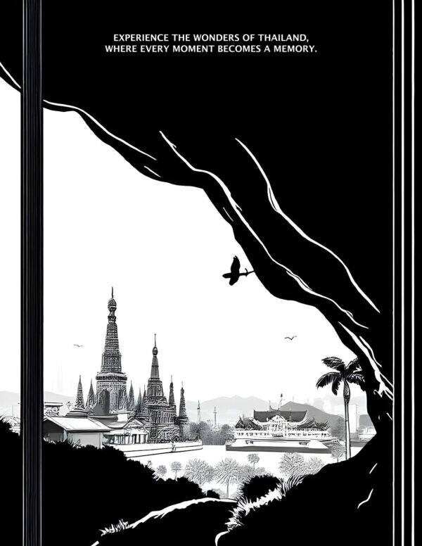 Black & White Thailand Travel Journal - Image 5